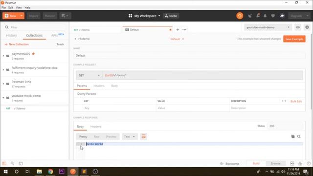 Postman Mock Server (Latest 2020) || postman mock API response смотреть онлайн