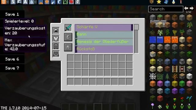 Minecraft Mod - Enchanting Plus - Better Enchanting - German 1.7.10 смотреть онлайн