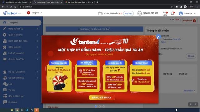 Mua Tên Miền & Trỏ Tên Miền về IP Server | Học lập trình web tại F8 смотреть онлайн