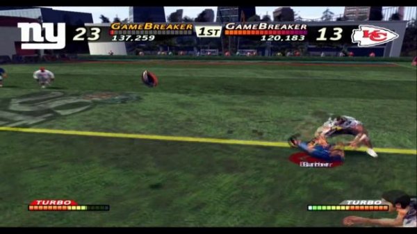 NFL Street - PS2 (PCSX2) NY vs KC - Full Game!