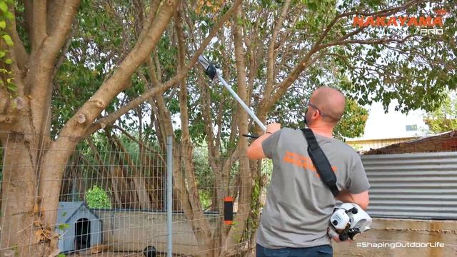 GASOLINE POLE SAW 1HP, 25,4cc | NAKAYAMA PRO (PS2605) смотреть онлайн