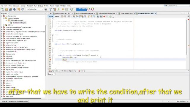 Boolean value in java in Netbeans #java #students #booleanvalue смотреть онлайн
