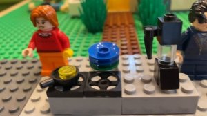 Дом из Лего. самоделка. Лего гостиная спальня кухня. Как построить дом из Лего