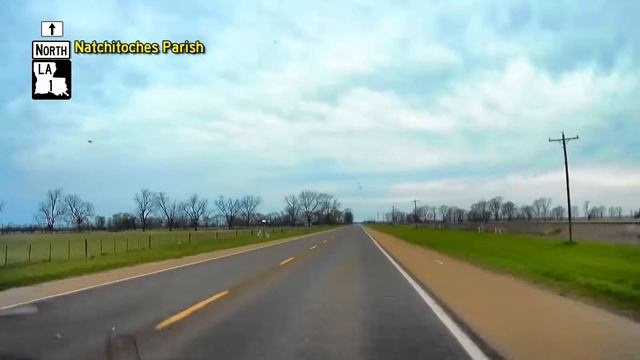 Road Trip #145 - LA-1 North - LA-6, Natchitoches to US-371, Armistead, Louisiana смотреть онлайн