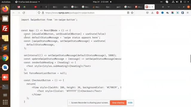 How to make a Swipe button in React Native смотреть онлайн