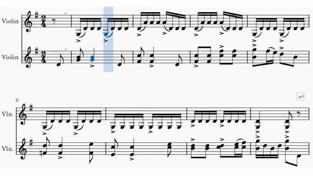 LEOPOLD AUER - Book 1 - Sight Reading Song *(The Merry-Go-Round)* for two violins - SLOWER tempo смотреть онлайн