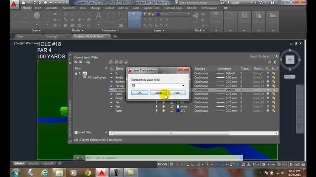 AutoCAD I 05-16 Layer Transparency Setting Transparency смотреть онлайн