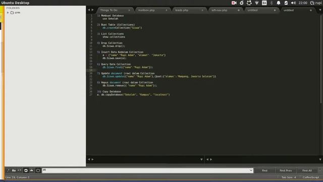 MongoDB CRUD смотреть онлайн
