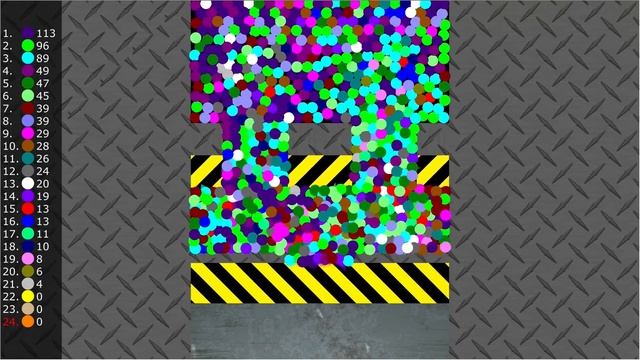 Shutter Crush 11 - Chaotic Version - Proliferation Survival Marble Race in Algodoo смотреть онлайн