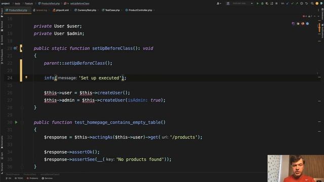 Advanced Laravel Testing: setUp, setUpBeforeClass and Parent Class смотреть онлайн