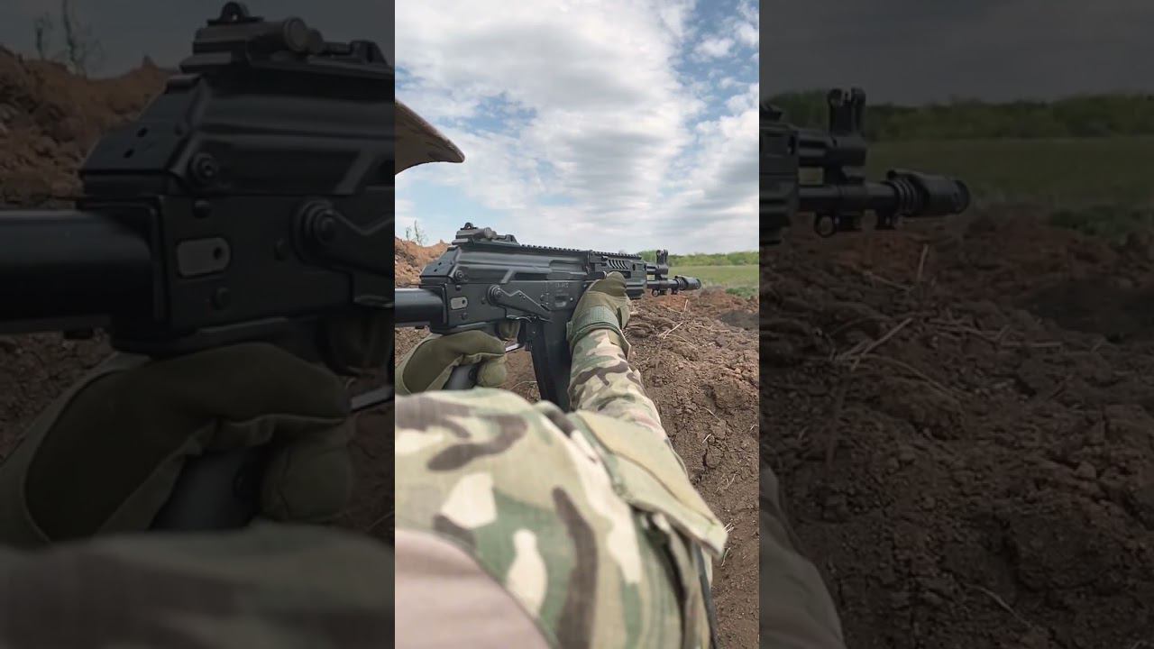 Замедленная съемка стрельбы из автомата АК-12 / Слоу Мо выстрел Калашникова #нскранчо смотреть онлайн