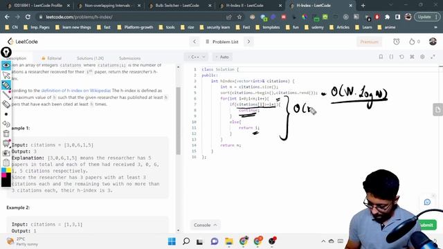 274. H-Index | 275. H-Index II | LEETCODE MEDIUM | BINARY SEARCH смотреть онлайн