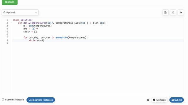 Leetcode 739. Daily Temperatures - Weekly contest 61 prob 1 - Python смотреть онлайн