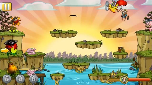 Веселое прохождение игры Zombie Harvest или летсплей про Зомби против растений. Уровни 11-13 смотреть онлайн