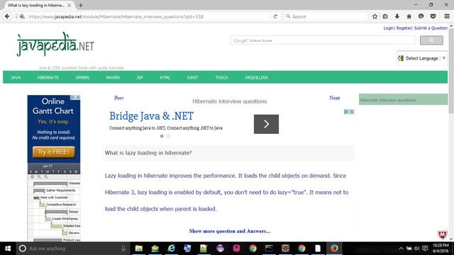 What is lazy loading in hibernate?
- javapedia.net смотреть онлайн
