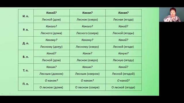 Русский язык 3 класс 26 неделя. Изменение имен прилагательных по падежам смотреть онлайн