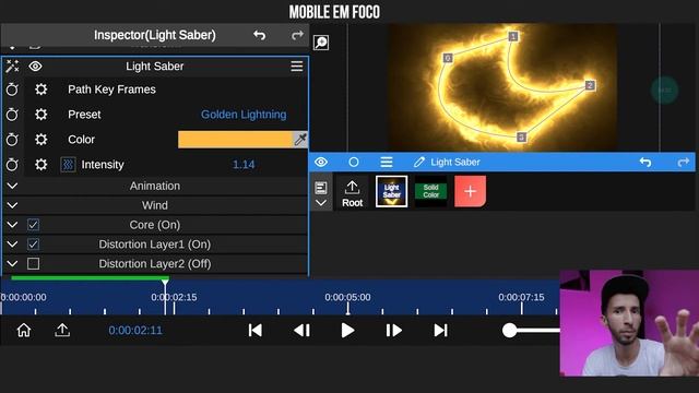 Criando Efeito de luz no celular - NODE VIDEO смотреть онлайн