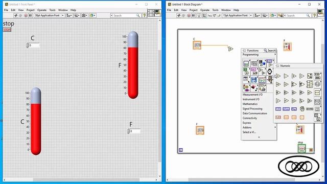 LabVIEW for Engineers : How to Convert From Fahrenheit to Celsius and Celsius to Fahrenheit смотреть онлайн