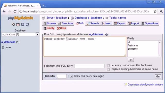 SELECT DISTINCT in PHP смотреть онлайн