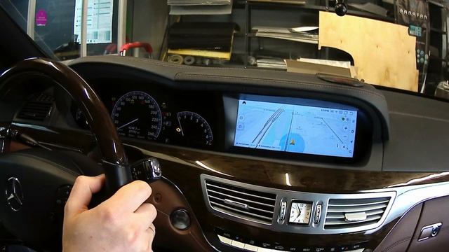 Установка штатного головного устройства на Mercedes W221 S500  #PF6351A9S