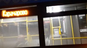 Автобус ЛиАЗ-4292.60(1-2-1) следует по маршруту 987 «Платф. Серп и Молот - Карачарово»