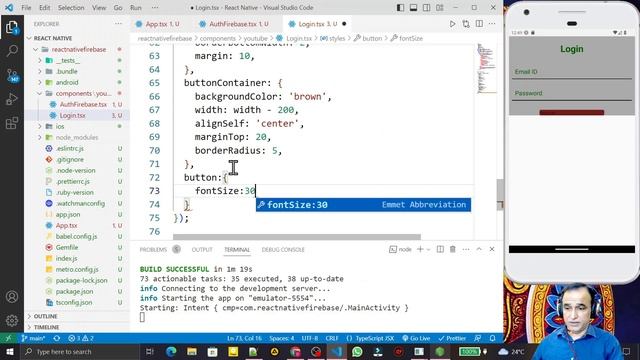 Firebase Registration with Email and Password in React Native Typescript #40 | Dr Vipin Classes смотреть онлайн