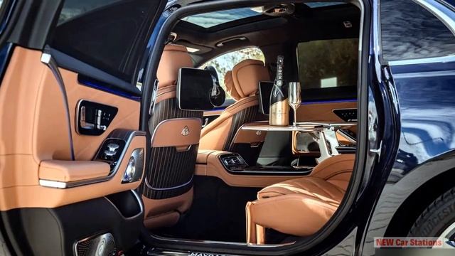 2022-2023 NEW Mercedes-Benz Maybach S680 Black Gold Exterior Interior View