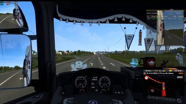 Euro Truck Simulator 2 1.46 ProMods 2,63 VTC panel (обстановка по кайфу 18+) смотреть онлайн