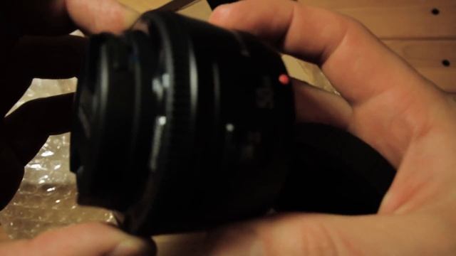 Объектив YONGNUO 50mm. Распаковка и пробное видео. смотреть онлайн