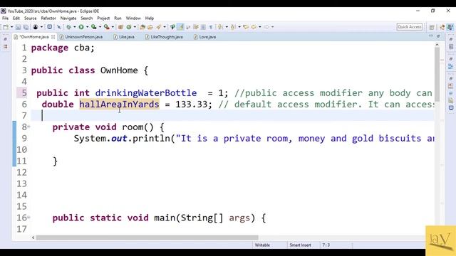 access modifiers in java | Java concepts by Ponnam Jay | private | no name | protected | public | смотреть онлайн