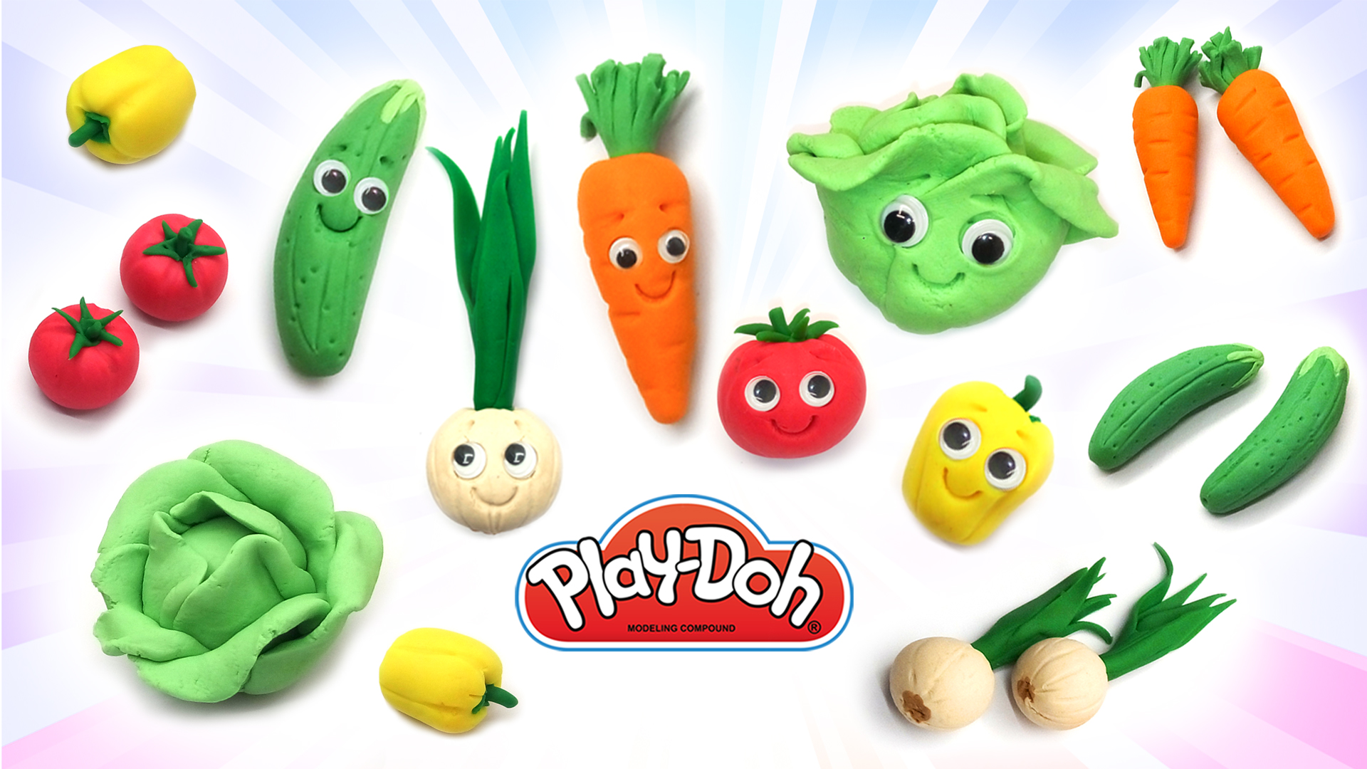 Как слепить Овощи ? Лепка и Поделки для Детей / Play-Doh, Тесто, Пластилин Плей-До смотреть онлайн