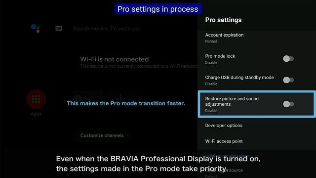 BRAVIA 4K Professional Displays Tips - Pro settings: Restore picture and sound adjustments смотреть онлайн