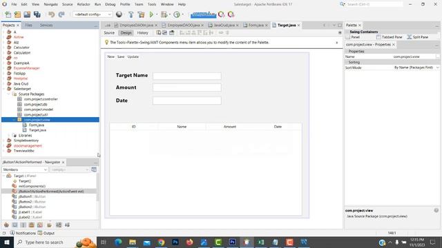 Sales Target Project OOP MVC in Java Part 2 смотреть онлайн
