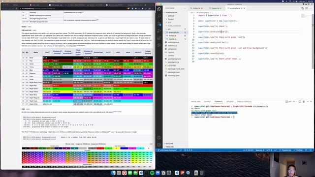 Creating supercolor: a terminal text styler in NodeJS смотреть онлайн