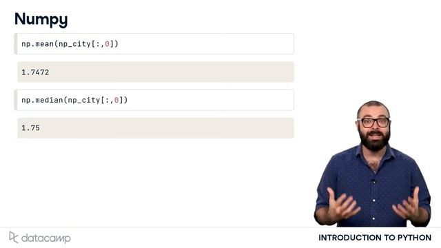 NumPy Basic Statistics | Python смотреть онлайн