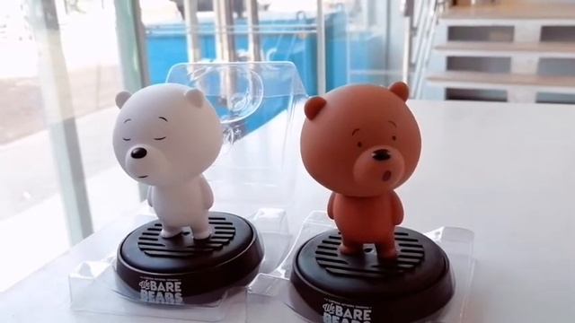 MINISO We Bare Bears Head Shaking Car Air Freshner смотреть онлайн