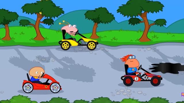 Веселая игра - гонки на смешных великах смотреть онлайн