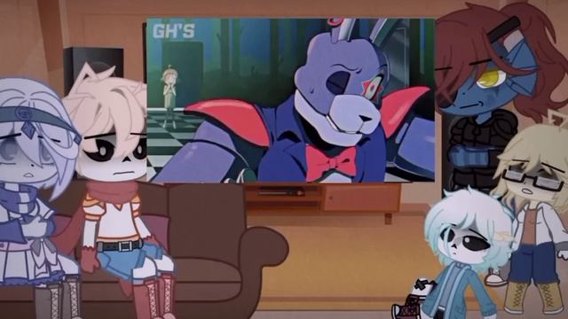 Undertale react to FNAF animatic (part2) смотреть онлайн