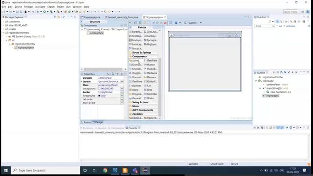 GUI application using swing --java (eclipse)-- part 1 смотреть онлайн