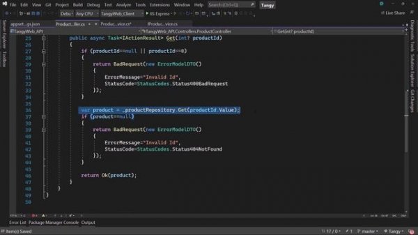 6 Blazor WebAssembly, настройка сервиса товаров дли интернет магазина Blazor WebAssembly