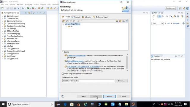 Steps To Create Application JDBC part3 смотреть онлайн