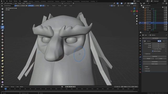 Создание персонажа Гэндальф из фильма Властелин Колец в Blender 4.0 смотреть онлайн