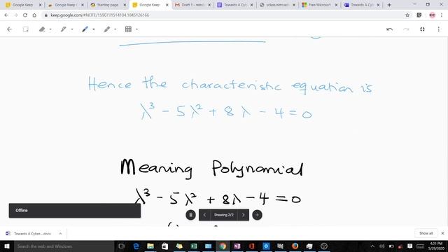 Characteristic Polynomial and the minimal polynomial of matrices смотреть онлайн