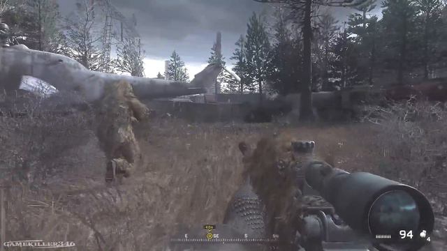 Call of Duty 4 Modern Warfare Remastered: All Ghillied Up Sniper Mission Gameplay Veteran смотреть онлайн
