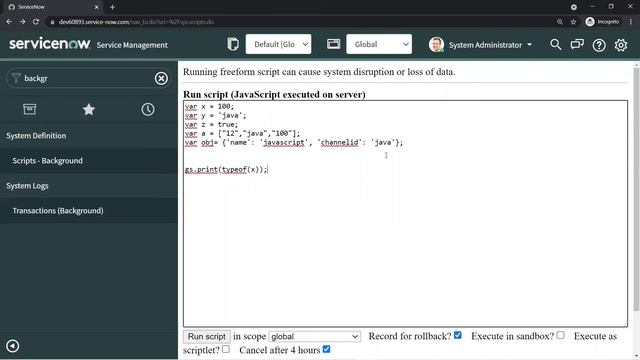 #5 Datatypes in JavaScript | Learn JavaScript with ServiceNow | ServiceNow JavaScript Tutorial смотреть онлайн