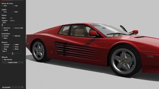 Assetto Corsa - Ferrari 512 Testarossa, showroom смотреть онлайн