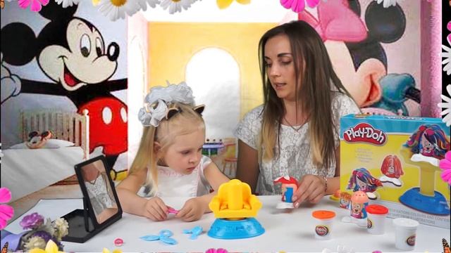 Play_Doh. (ПЛЕЙ _ДО) Парикмахерская у Киры.Испорченная прическа .Лепим из пластилина новую прическу смотреть онлайн