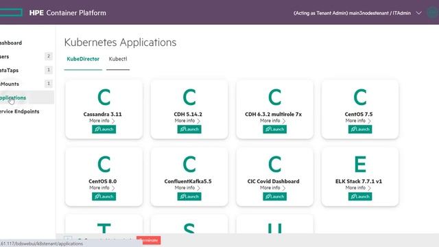 HPE Ezmeral Container Platform - Application deployment смотреть онлайн