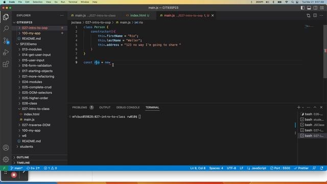 CIT93SP23 - Week 13 Intro to OOP смотреть онлайн
