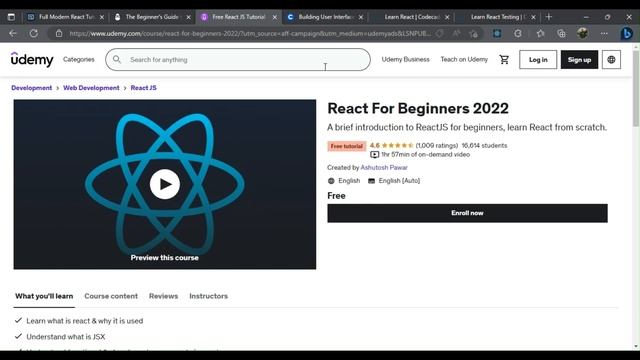 Best React Free ? Courses To Take In 2023 ⭐ смотреть онлайн
